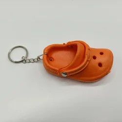 Custom OEM Logo Mini Slipper Crocs Pendant Key Holders Chain Gift Jewelry Accessories