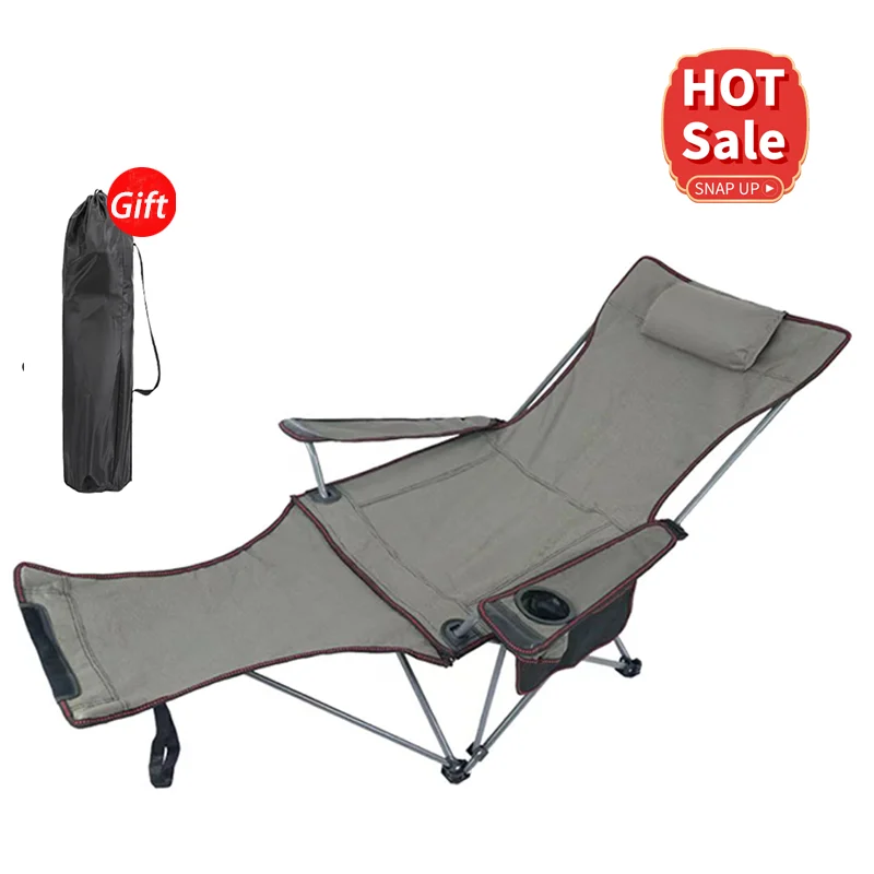 Portable Folding Chair  Light Weight Outdoor Leisure Portable Camping Beach Chair with Carrying Bag