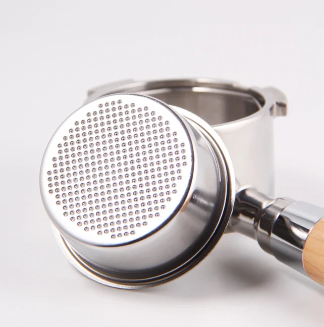 Barista Tools Coffee Accessories 51mm 54mm 58mm Bottomless Portafilter With Wooden Handle