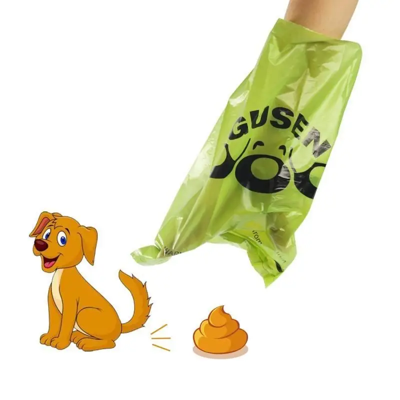 Biodegradable pe pet odm garbage bag holder dog poop plastic bag pet supplies cat litter waste liner pet garbage bag