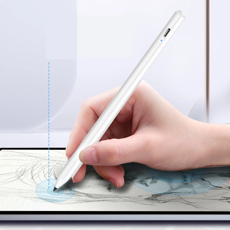 2022 Universal 2 In 1 Custom Logo Capacitive Touch Screen Metal Active Tablet Stylus Pen T8 For Ipad