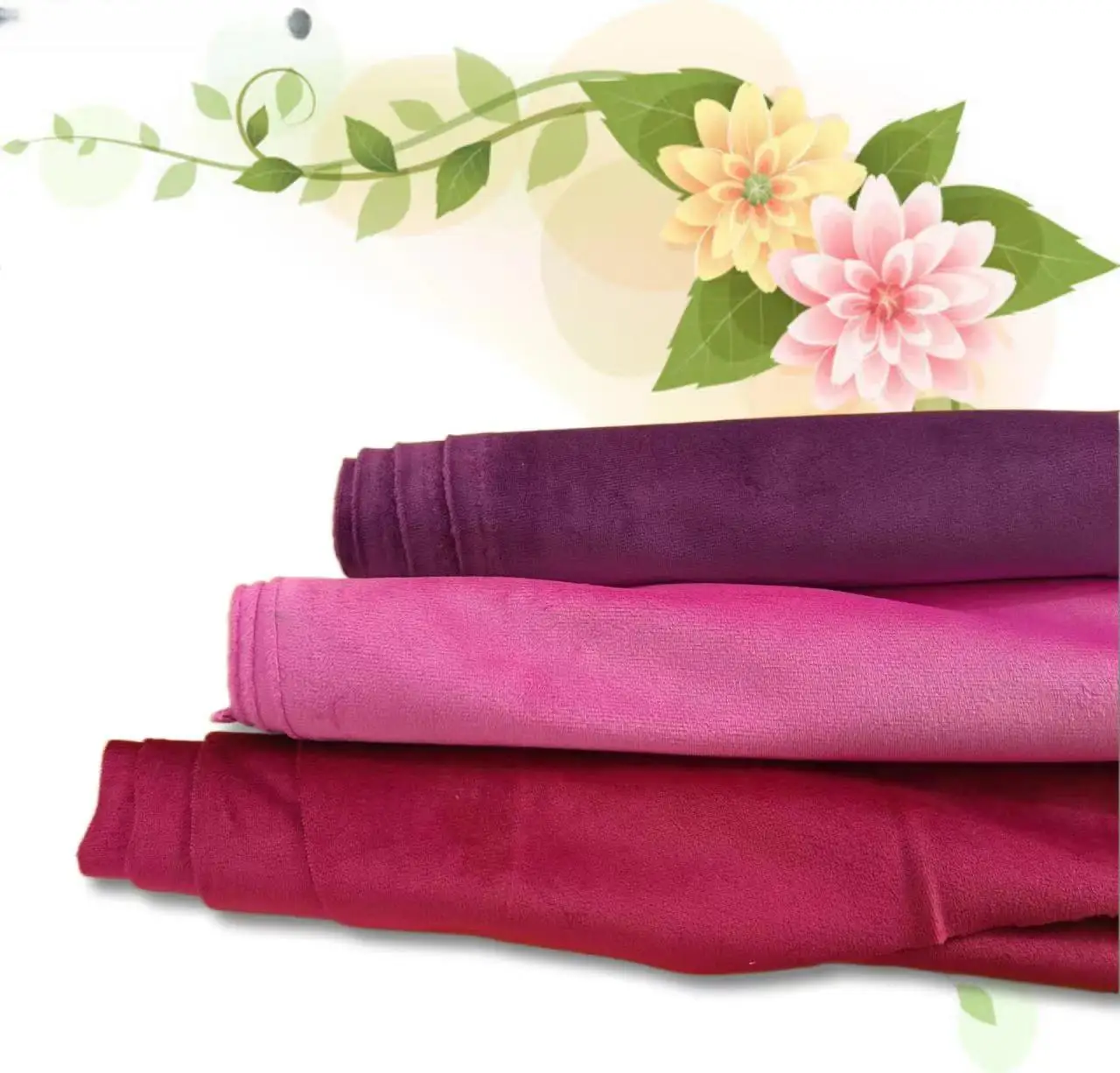 Ready Stock Multicolor Holland Velvet Hometextile Waterproof Plain Sofa Fabric