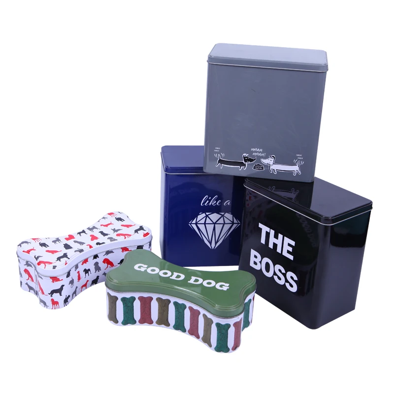 Chinese Rectangular Tin Can For Pet Food Can Packaging Fashion Metal Tin Cat Wet Food Canned For Sale