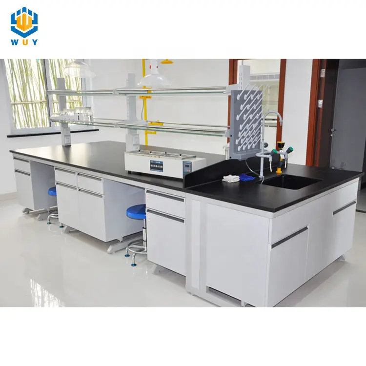 School Lab Furniture Stainless Steel Lab Table Physics Chemistry Laboratory Table