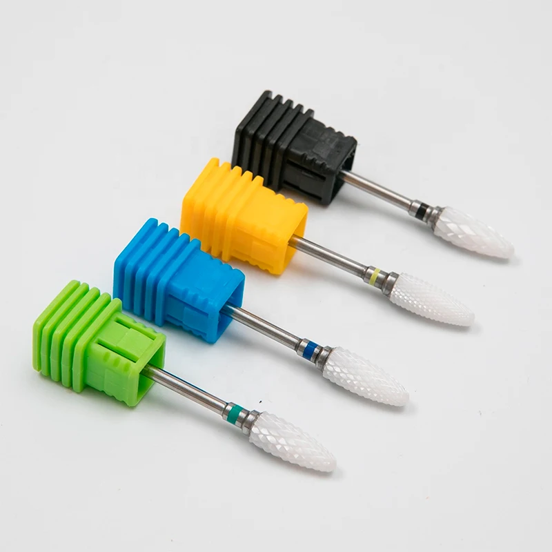 Salon Manicure Ceramic Nail Drill Bits Tool Cleaning Electric Nail File Bit Carbide Grinding Bits xxc