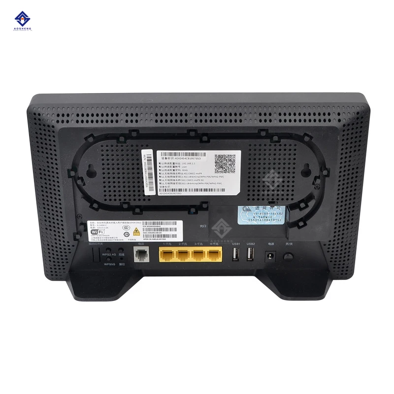 China Stock 140W-C/MD/ME/MF 4GE+2Usb+2.4G/5G WIFI Used Onu GPON Onu Router Wifi Modem For English Version