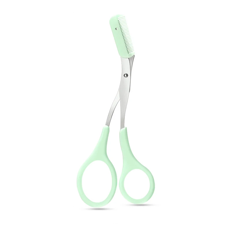 Best Selling Eyebrow Trimmer Scissors With Eyebrow Comb Small Comb Beginner Kit Complete Eyebrow Trimmer Shave