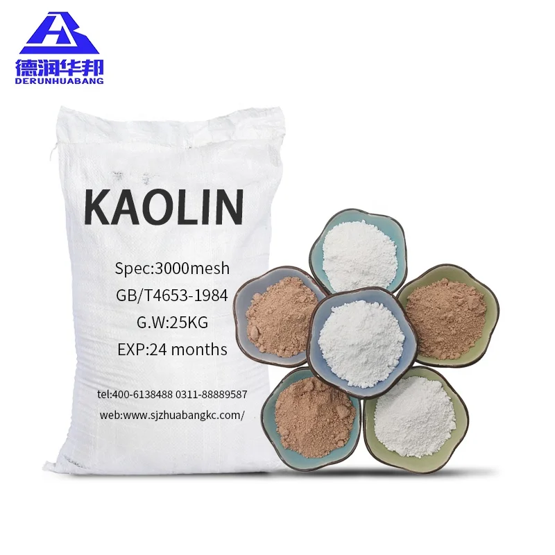 High Whiteness Calcined Kaolin for Paint Rubber Ceramic Glaze Manufacturers Supply Washed Metakaolin