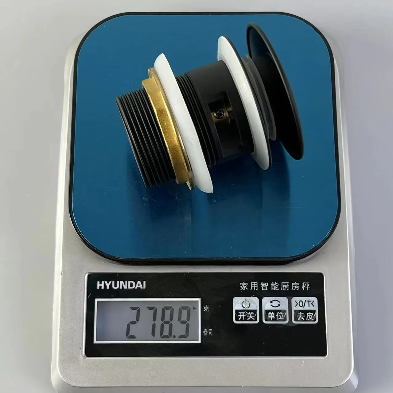 Bathtub Waste Click Clack Wash Basin Drain G1 1/2 Brass Bath Pop Up Waste with Overflow