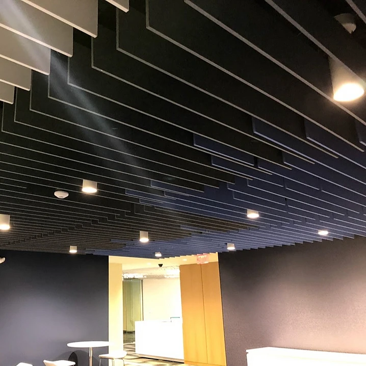 Custom size acoustic ceiling tiles acoustic panels ceiling 100%polyester material sound proofing acoustic wall panels ceiling