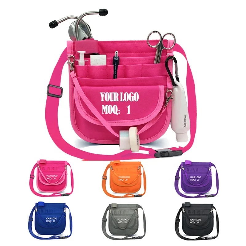 Premium Wholesale Custom Medical Organizer Belt Nurse Waist Bag With Stethoscope Holder