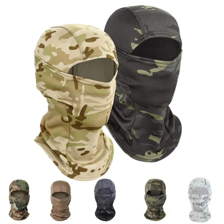 2023 Autumn Winter Ski Mask 3-hole Knit Hat Full Face Cover Balaclava Hats Funny Party Embroidery Beanies Cap Bucket Hat