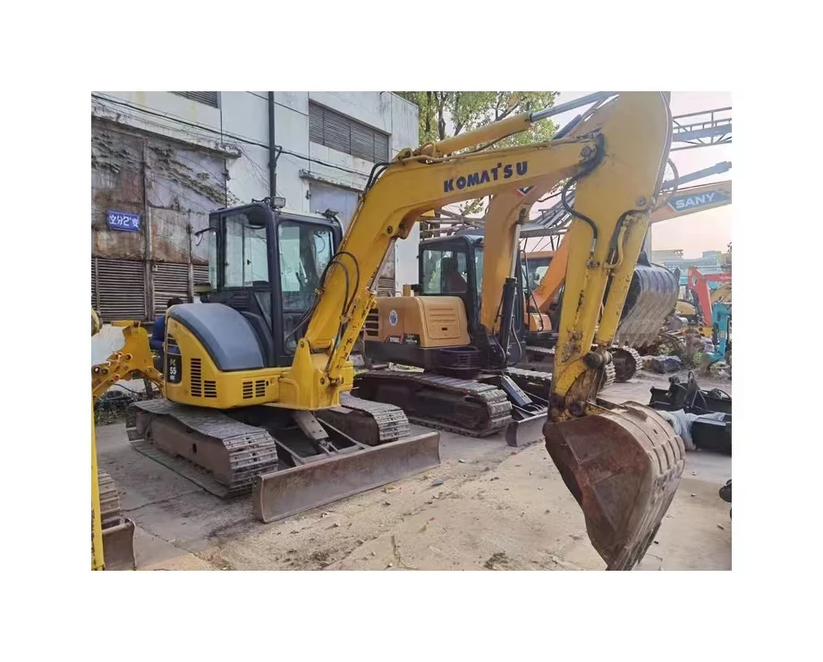 Многофункциональные качественные Подержанные мини-экскаваторы Komatsu PC55MR гусеничные 5 тонн 55 шт. сельскохозяйственные экскаваторы