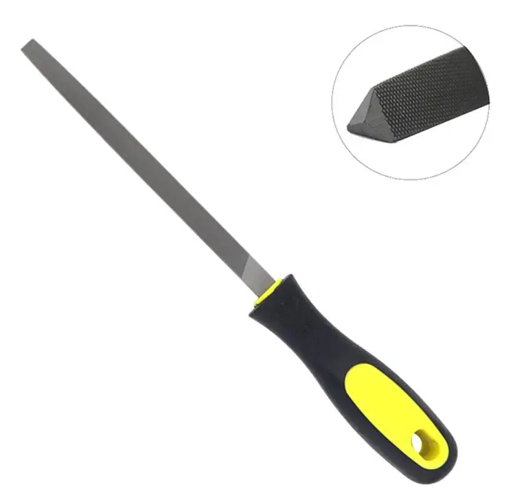 
Hot Sale 4Pcs Second Cut Steel Flat Needle File with Plastic Handle 