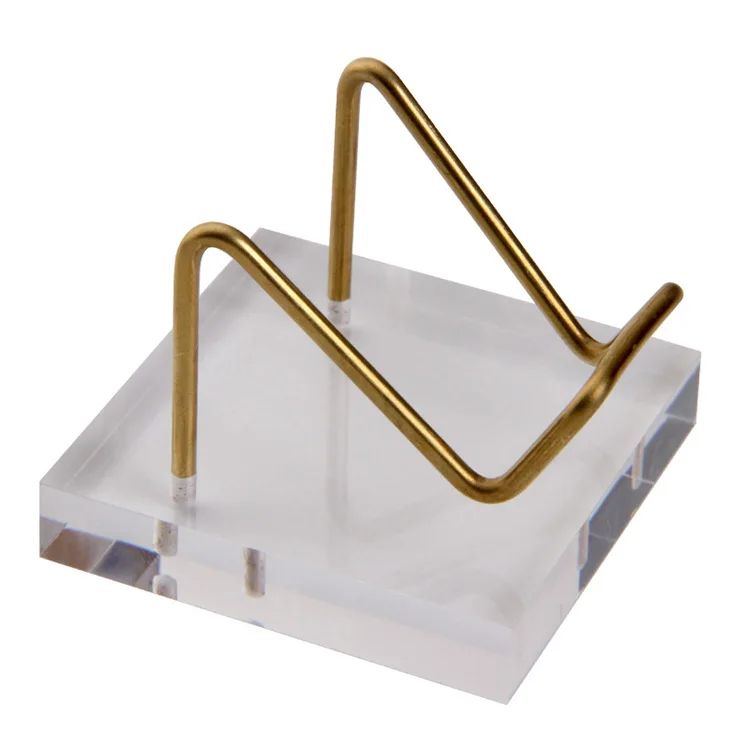 square display stand rack base for mineral rocks agate stone