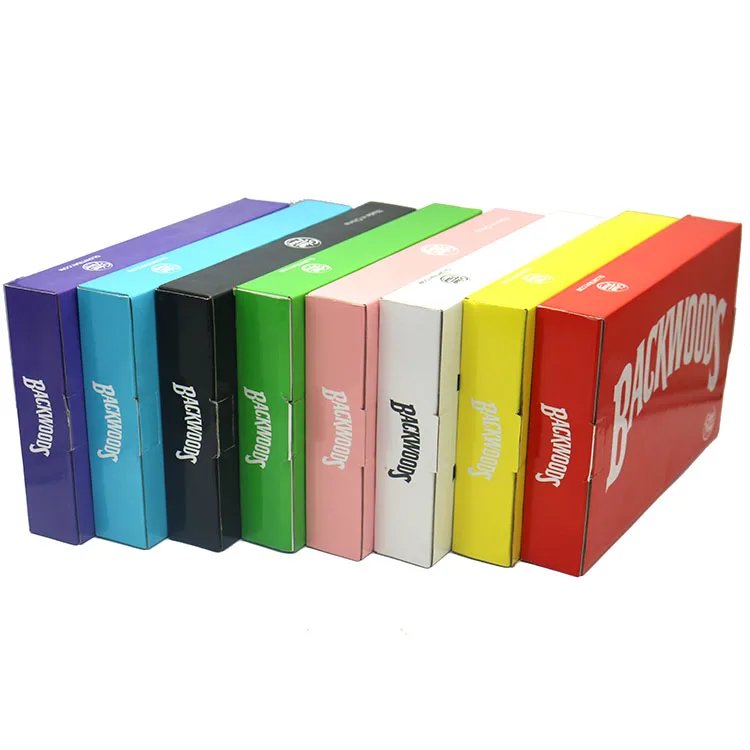 Factory Directly Wholesale Plastic Backwoods LED Rolling Tray Discount Smoking Tray Light Up With USB Chargeable