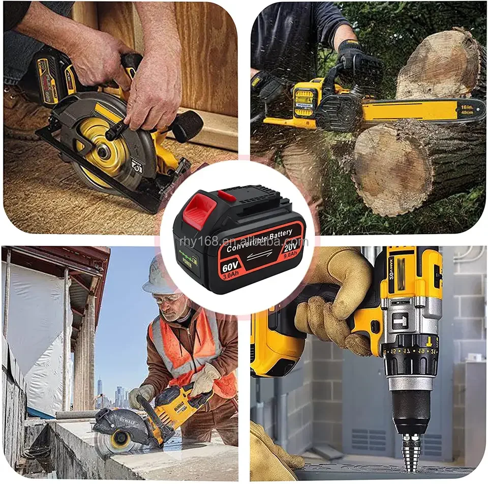 Battery 20V MAX 60V 9000mAh DCB606 Lithium Batteries 18650 For Power Tools Battery Drills Chainsaw Bateria