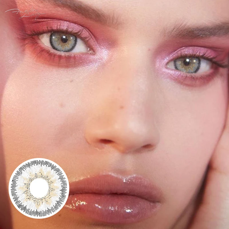 Freshlady Athena natural Mist circle grey color contact lenses
