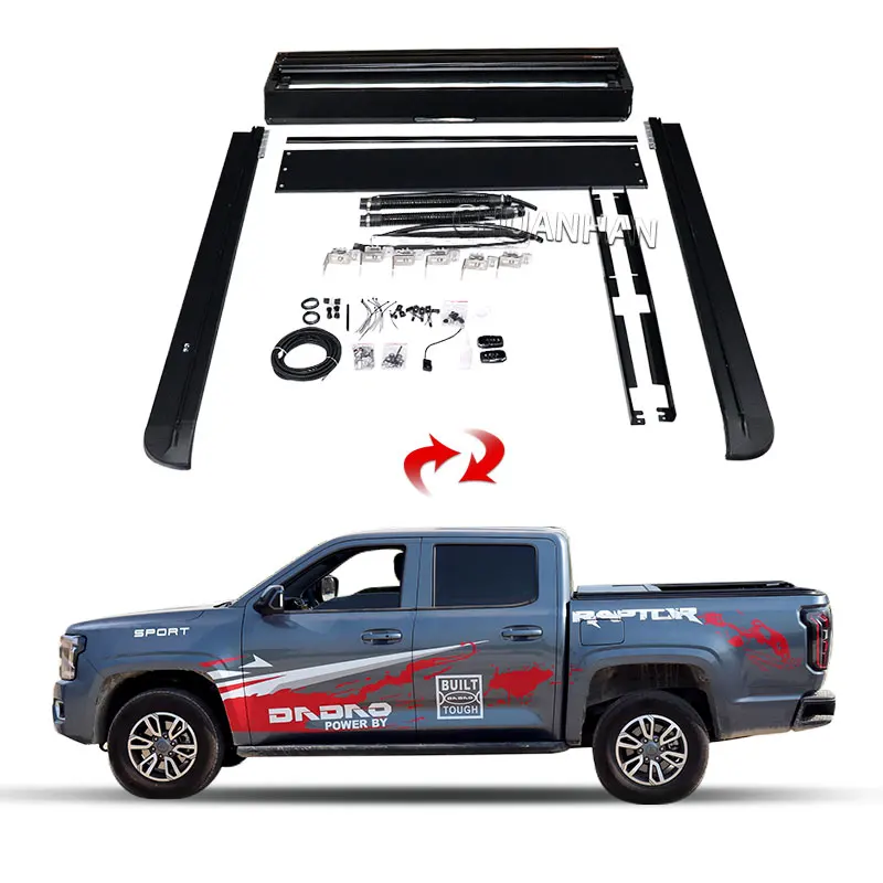 Крышка для электрической выдвижной крышки из твердого алюминия Toyota tundra Tacoma ford ranger wildtrak