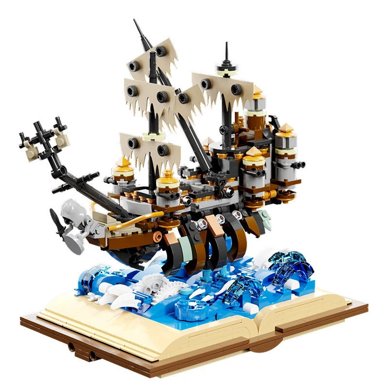 Креативный эксперт MOC 13046 Гримуар Мэри пиратский корабль модель 1028 шт. Строительные блоки Кирпич головоломки игрушки для детей