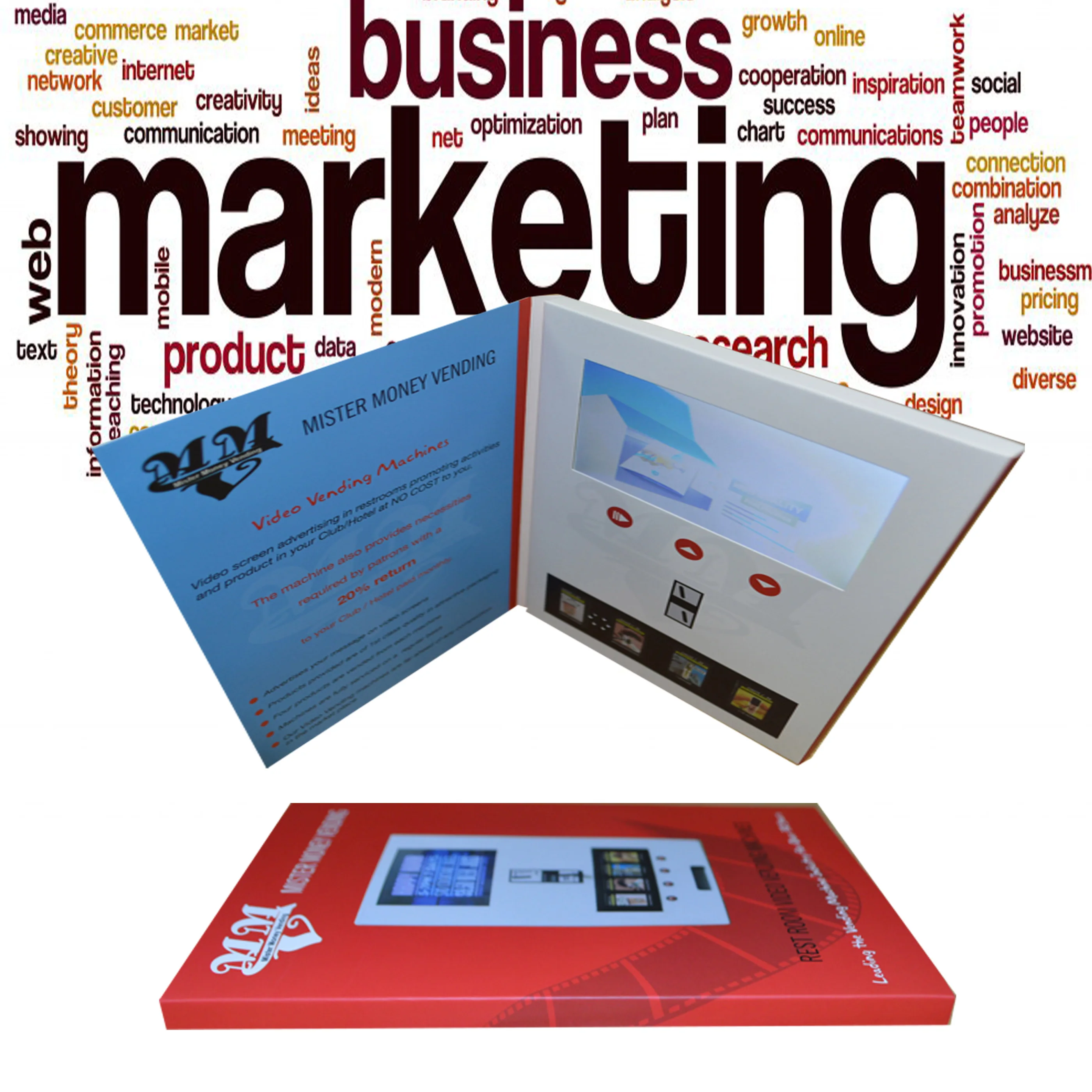 Wholesale Hot Sale Video Brochure Lcd Screen Invitation Card For Marketing