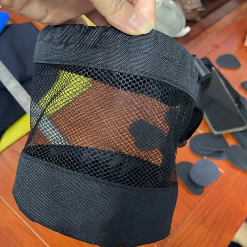 Custom Logo OEM Reusable Polyester Mesh Golf Ball Culb Travel Carry Pouch Stand Personalized Bag