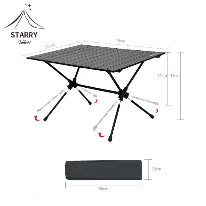 Custom Square Wooden Portable Folding Outdoor table Wine Beer Champagne Mini Picnic Rack Bamboo picnic table