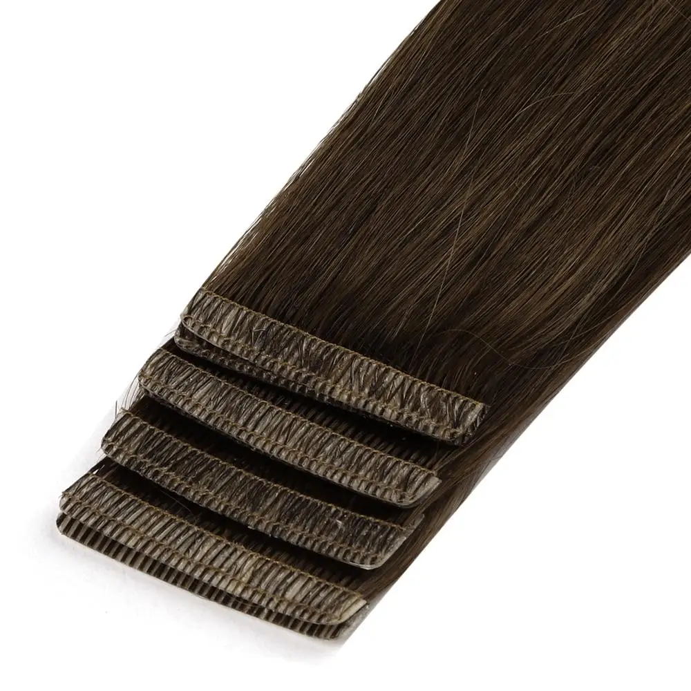
K.SWIGS Love Line Tape in Remy Hair Extensions Straight Single Sided Tape in Hair Double Drawn 