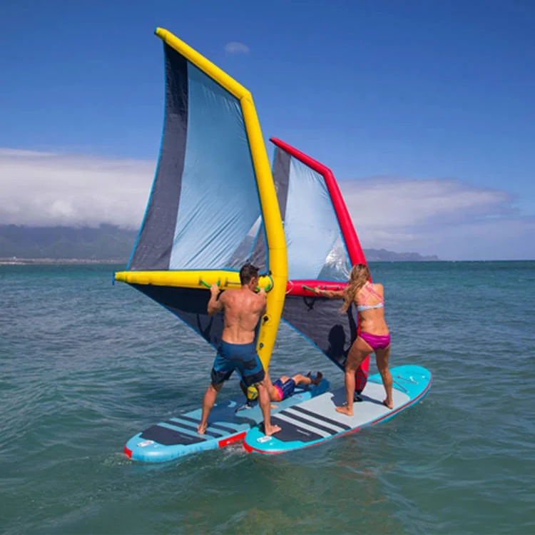 OEM windsurf board with sail Inflatable windsurfing kitesurfing board Sapboard Isup paddle board water sports