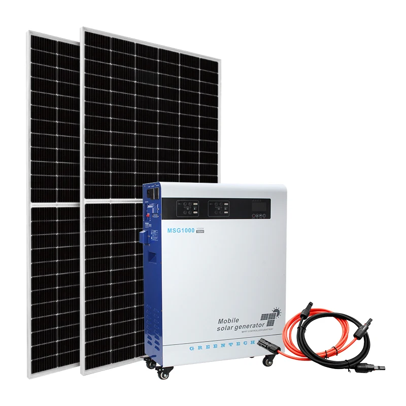 Off Grid Wind Solar Hybrid Power System 3000W All In One Mobile Solar and Wind Turbine Hybrid Power System 3000W for home