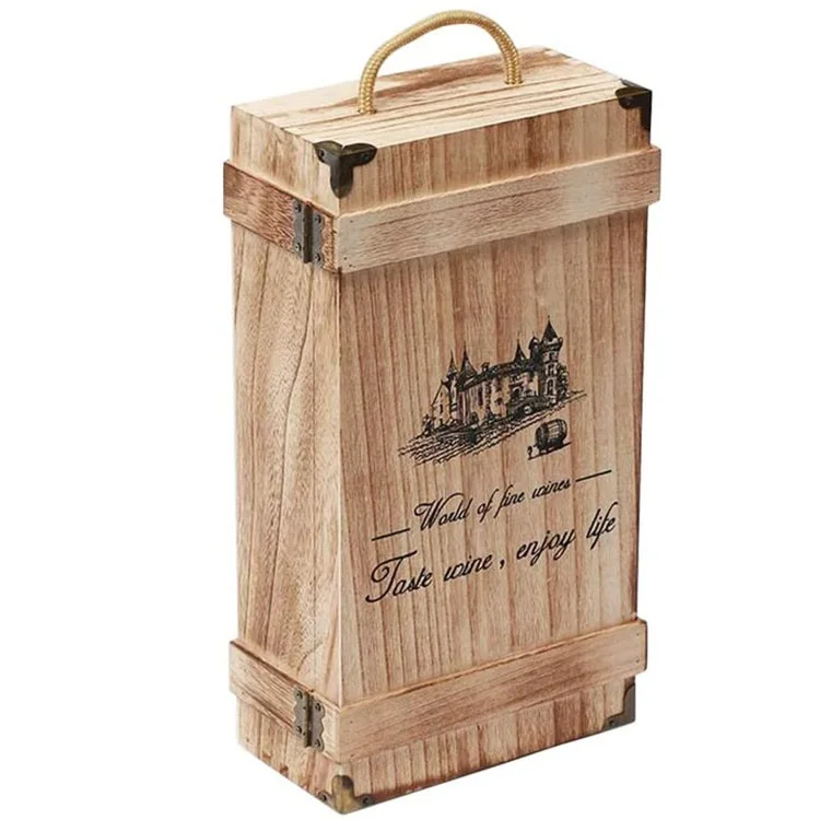 Custom Logo Cheap Wooden Box Hinge Lid Solid Pine Wood Keepsake Gift Boxes Wood Storage Box