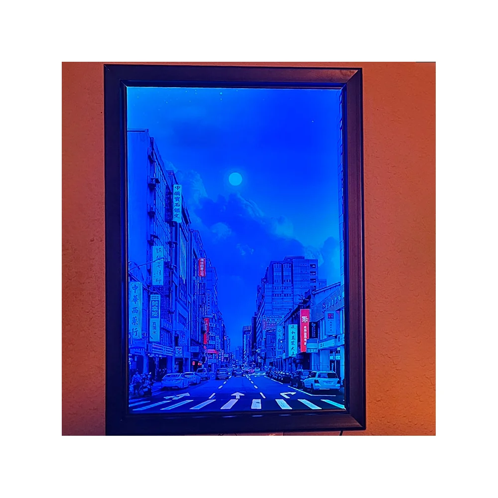 Winbo Colorful Posters Of Famous Cities Around The World Acrylic Wall Art High-definition Translucent Wall Art Decoration