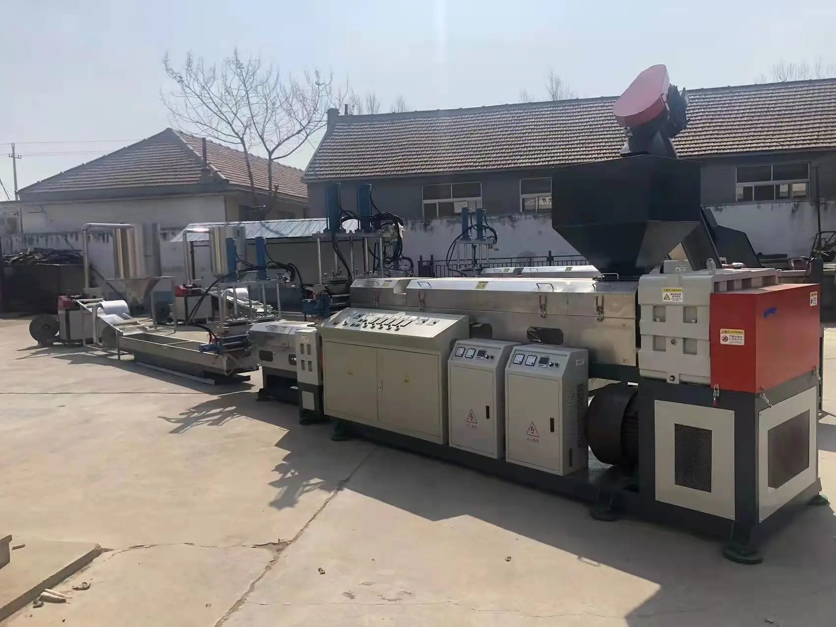 Pellets Double Screw Extruder Plastic Extruder Pelletizing Machine Plastic Recycling Machine Price