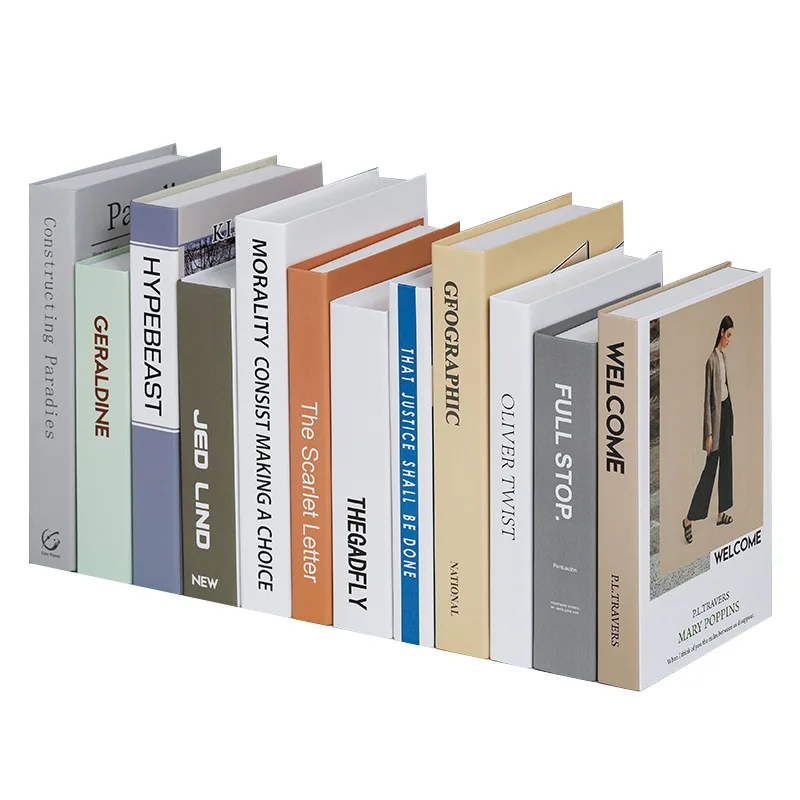 Wholesale Decor Book Printing Decoration Hard Cover Decorative Books Dummy Books For Display