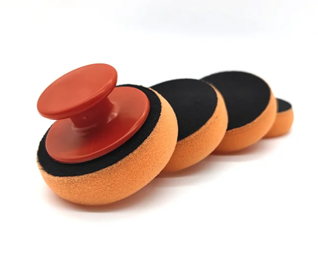 Car Detailing Flat Foam Pads Auto Care Buffing Cleaning Sponge High Quality Polishing Pads Round Edge