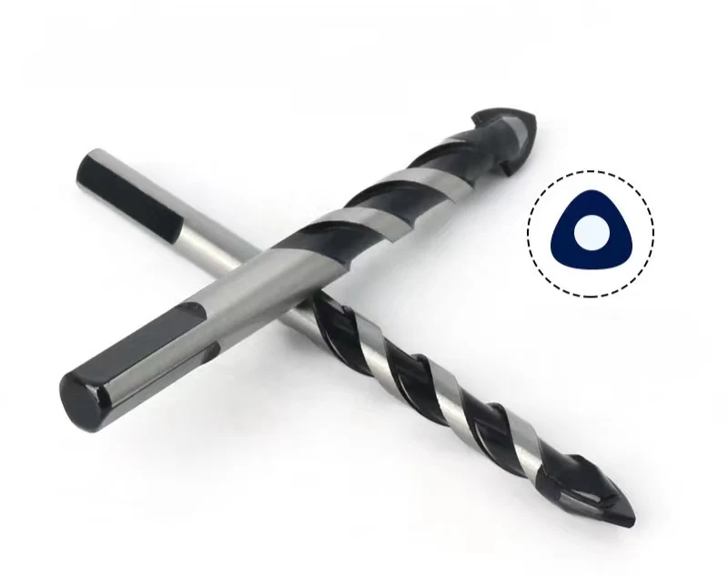 Ceramic Drill Wall Concrete Concrete Tile Iron Glass Hand Electric Drill Fried Dough Twists Triangle Drill