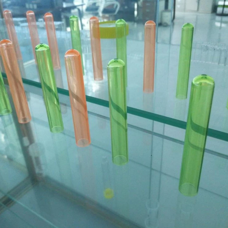 16 X 100mm medical  colorful  Polypropylene test tubes with round bottom Ps material