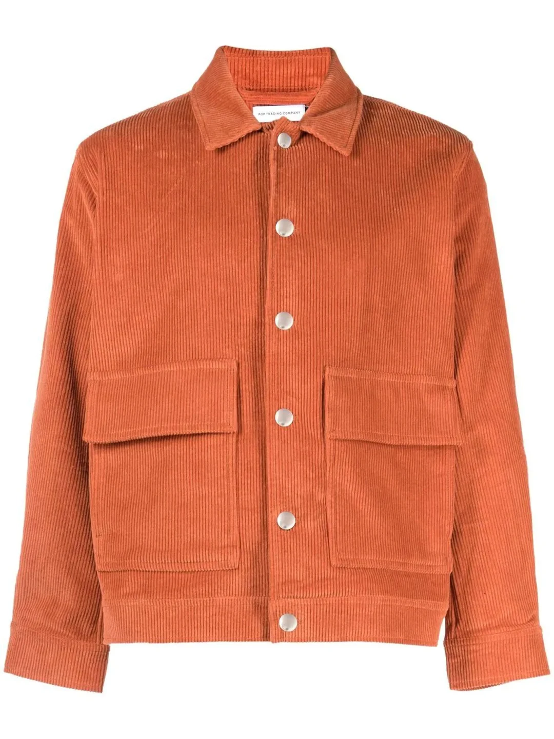 Hand Pockets Turn Down Collar Zip Up Front Durable Cotton Workwear Heavy Cotton Work Jacket for Men