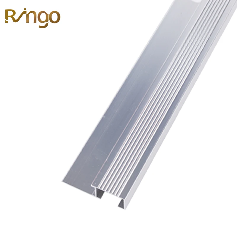 Foshan Ringo Decoration Metal Ceramic Tile Corners Trim Anti Slip Aluminum Stair Nosing Edge