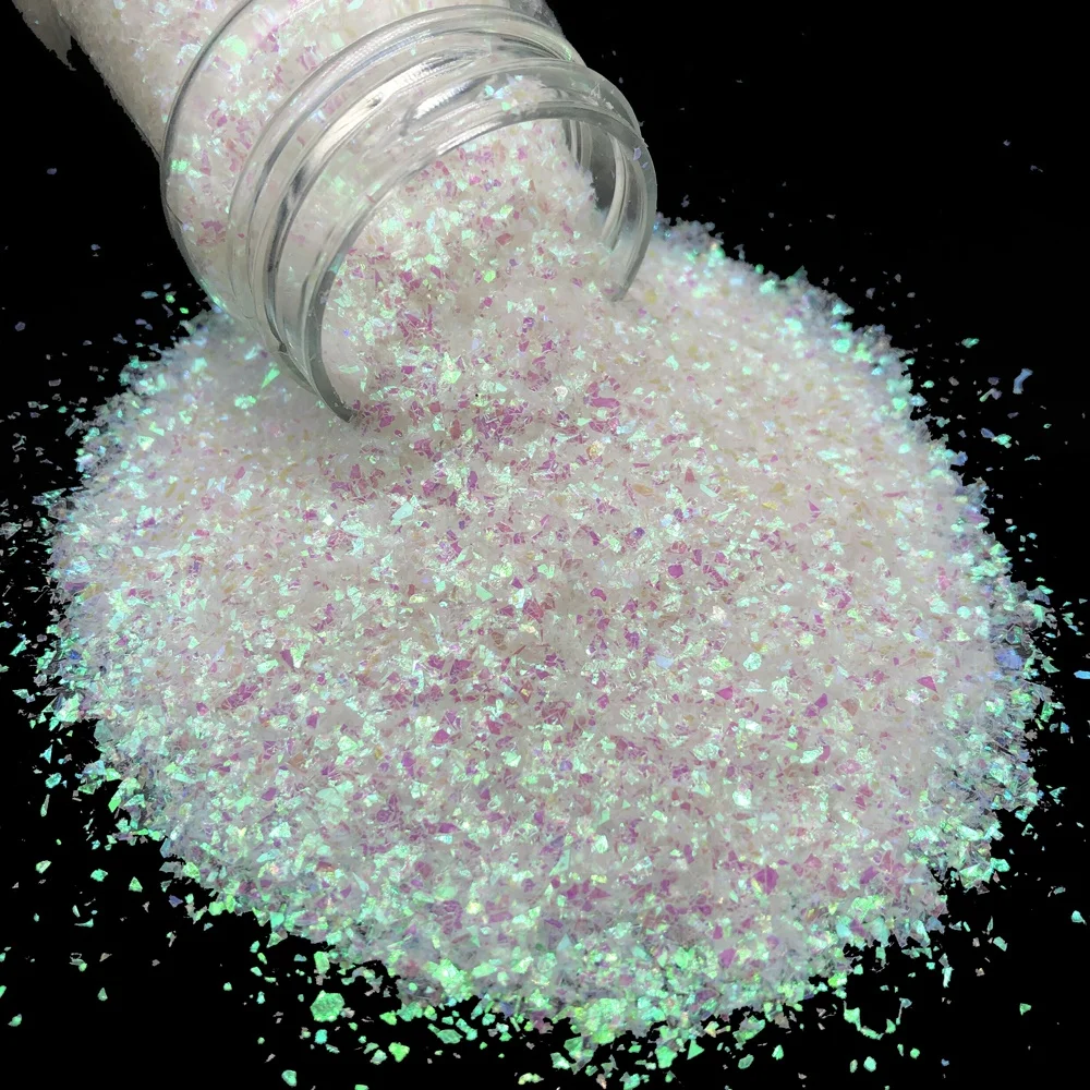 Eco-friendly Iridescent confetti Flakes hexagonal mylar flakes irregular glitter