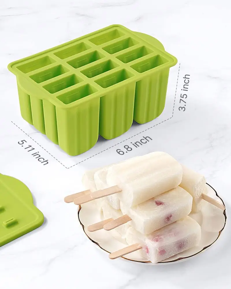 Food Grade PP Plastic High Quality Ice Bar Mold Set Homemade Ice Cream Frozen Yogurt Chocolates Ice Pop Popsicle Mould BPA Free