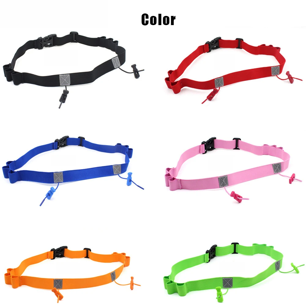 High quality Customizable Marathon Running Belt Race Number Belt Triathlon Energy Gel Holder Belt Factory Mass Production