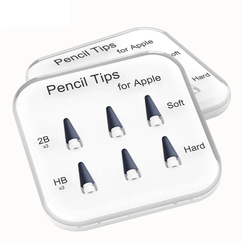 Black Replacement Nib Tips for Apple Pencil 1st / 2nd Generation Logitech Crayon