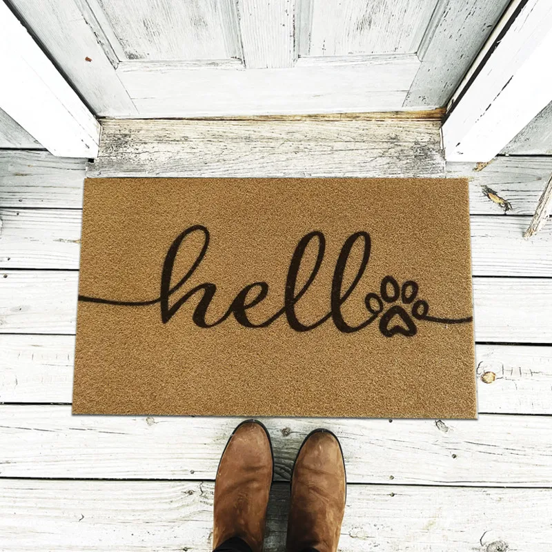 High quality Coco Coir Door Mat Custom 100% Natural Coir Fiber Coconut Doormat Home 1/6 Control Erosion Coir Mat