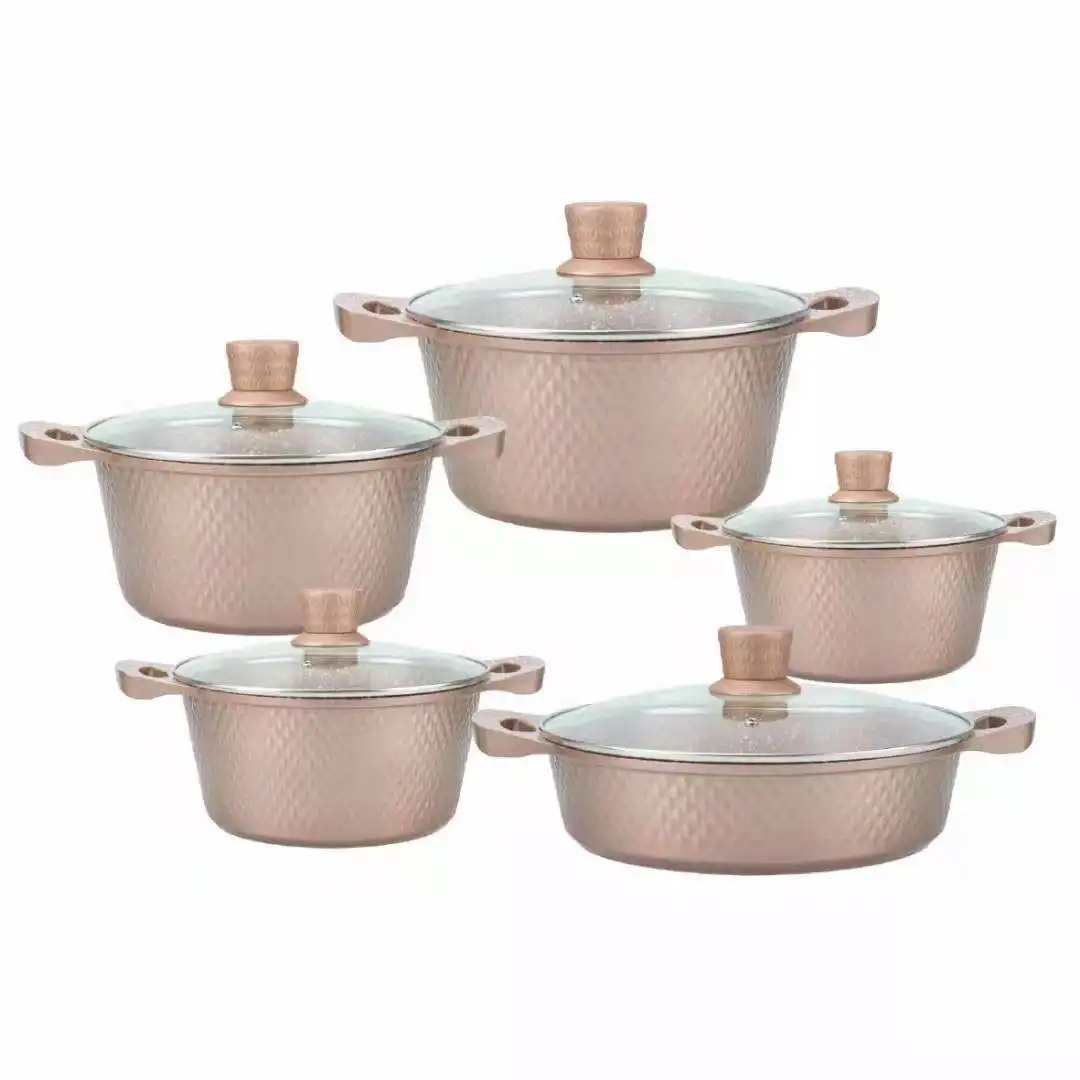 10 sets Maifan stone gift pot kitchen household soup pot set pot wholesale on site and Non Stick Cookware