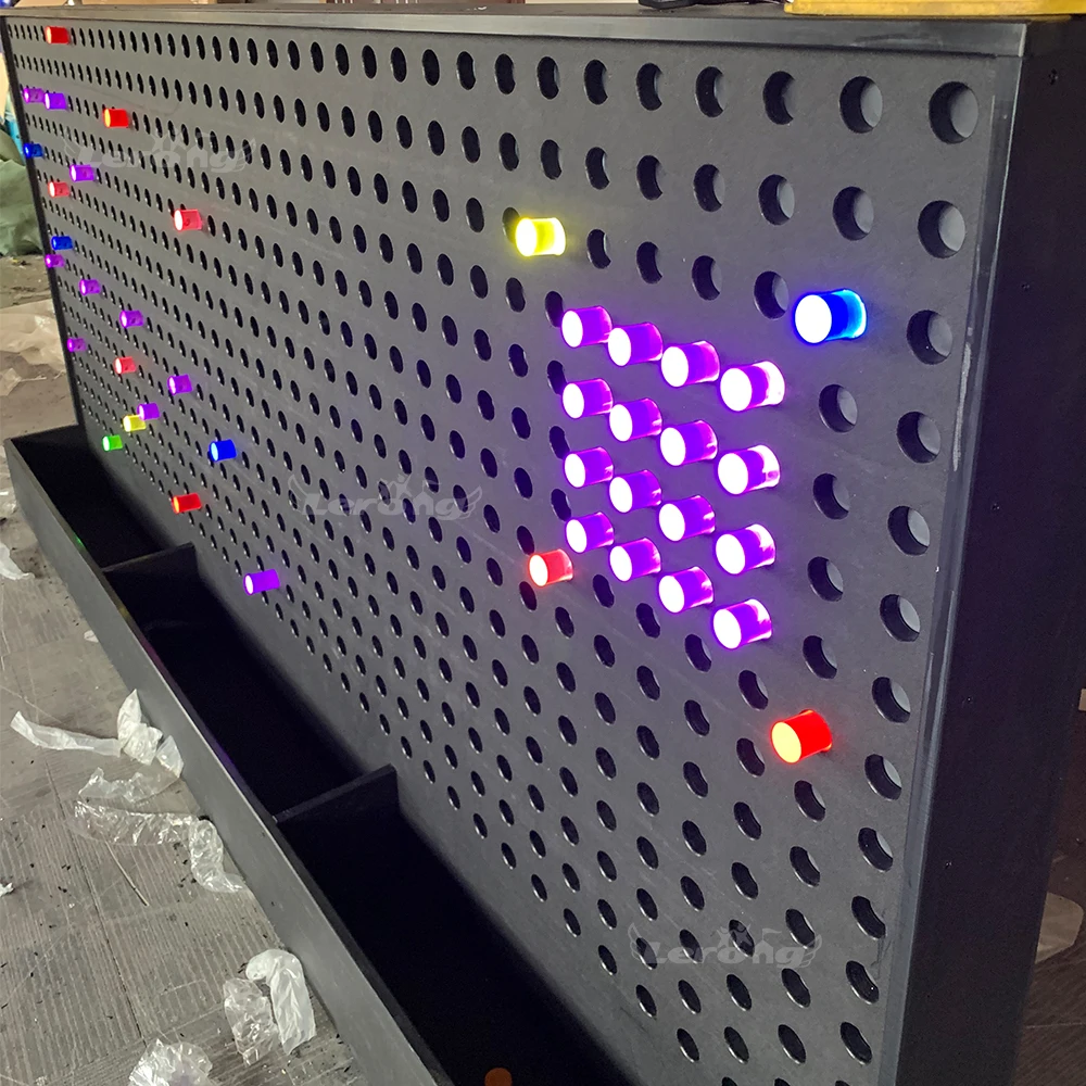 Popular Kids Interactive Lit Up Wall Game Rod Light Children New Arrivals Wall Panels Lite Brite Wall Pegs for Kids Toy Center