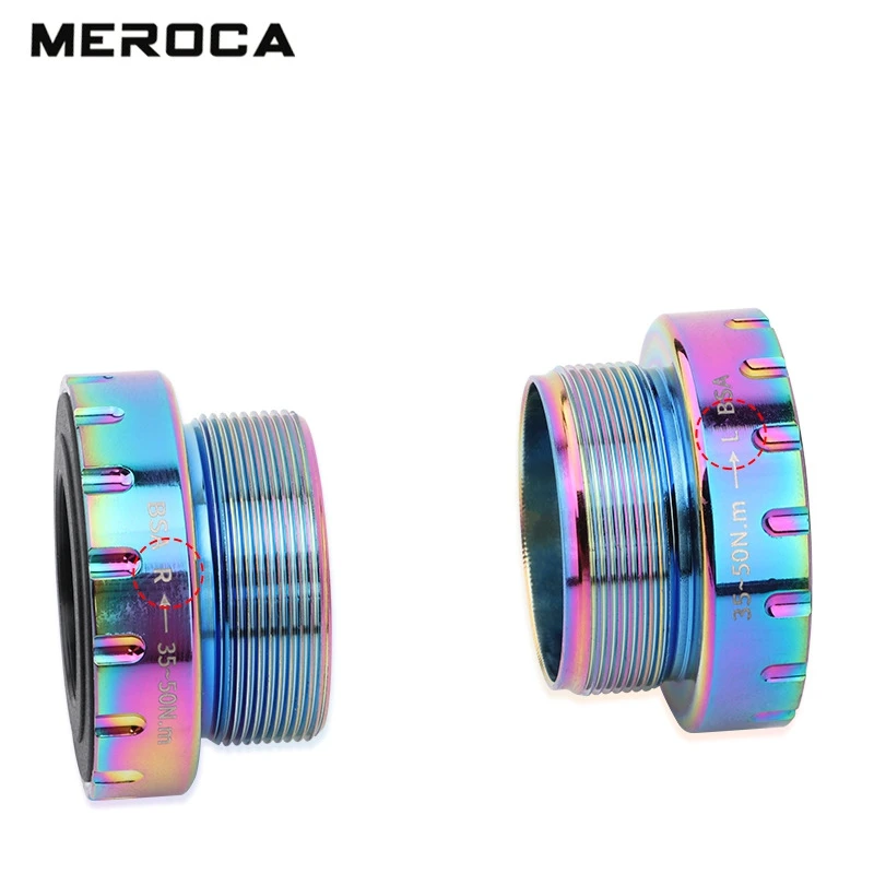 MEROCA M68 Steel Bearing Bottom Bracket Screw-in 68/73 Mm Bicycle Center Axle MTB Bike Aluminum Alloy BB