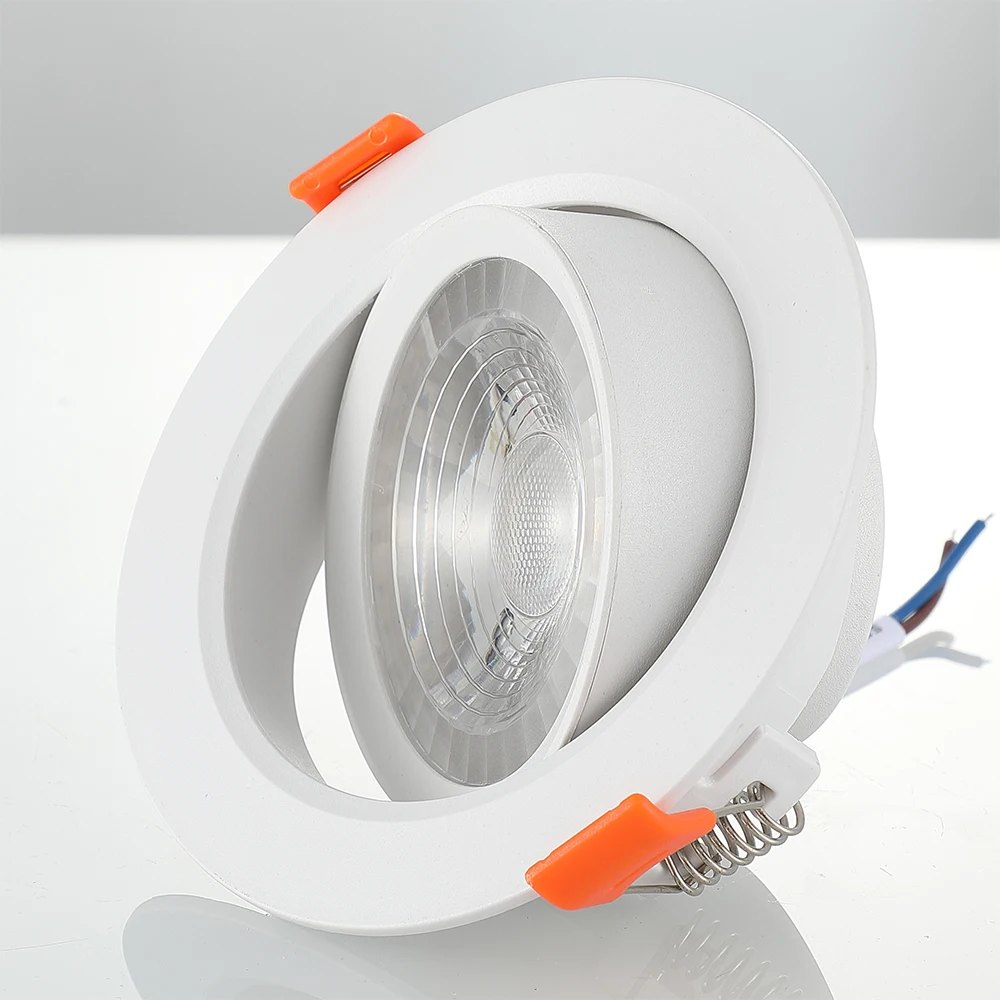 High quality 5W/7W/10W/12W dimmable 2700K/4000K/6500K module led cob downlight spot light