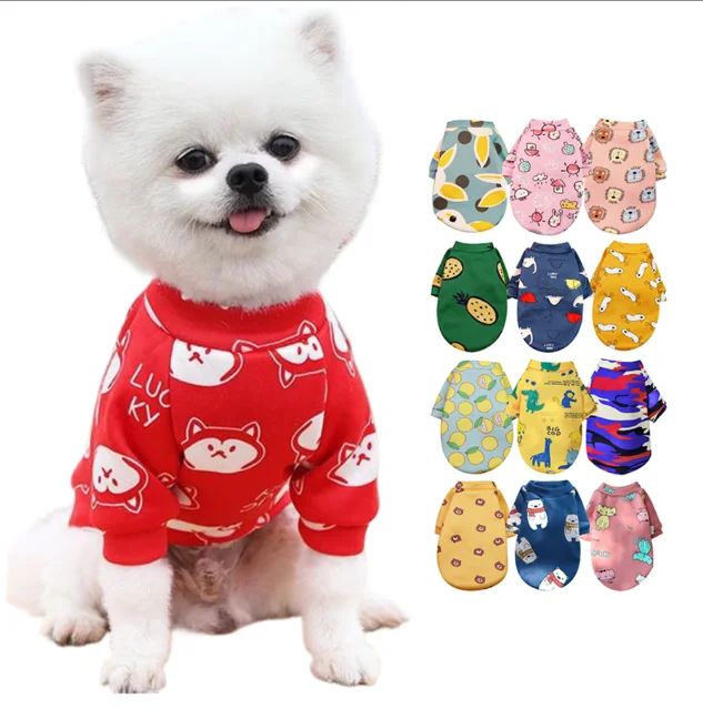 Cute Cartoon Pet Clothing winter Sport Style Pet Extra Small Designer Inspired Dog Clothes Hoodies For Small Dog