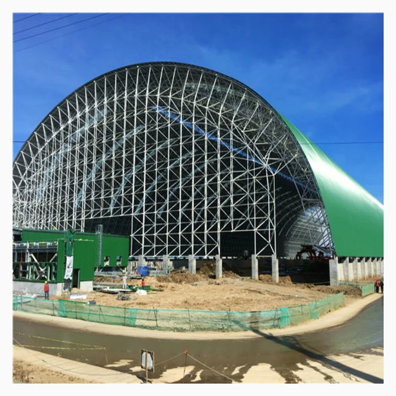 High Quality Steel Structure Bolt Ball Space Frame Roof Design Building Coal Shed grid steel structure frame